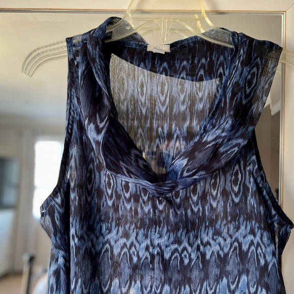 Converse One Star ⭐️ Sheer Cowl Neck Sleveless Top - Picture 4 of 15